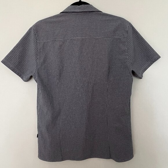 Fjallraven Men's Button Front Short Sleeve Checked Shirt, Size Medium - Picture 6 of 9